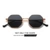 Metal Sunglasses Vintage Polygon Frame For Women Sunglasses Men Luxury Brand Design Sun Glasses Women Mirror Gafas De Sol UV400