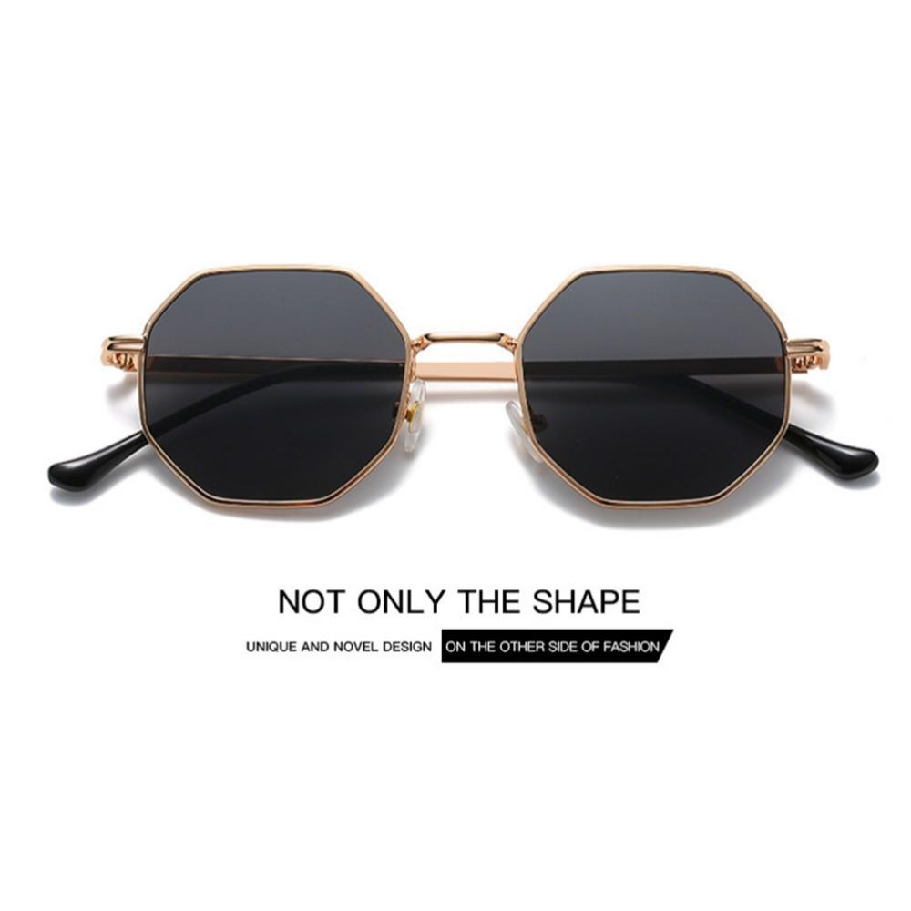 Metal Sunglasses Vintage Polygon Frame For Women Sunglasses Men Luxury Brand Design Sun Glasses Women Mirror Gafas De Sol UV400