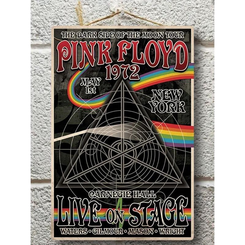 Pink Floyd Metal Poster, Guitarist Gift Wall Art 20x30cm