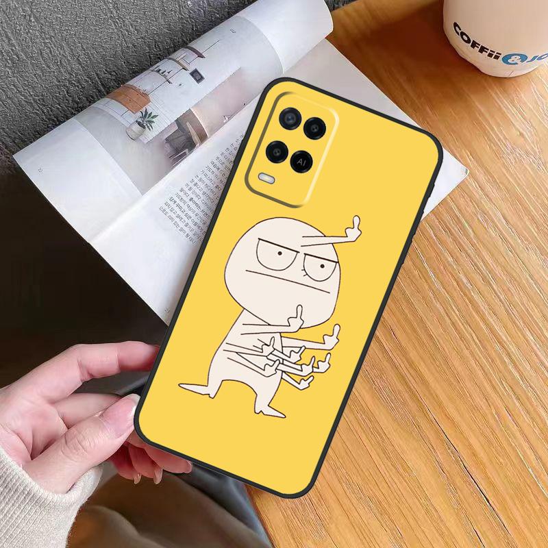 Funny Middle Finger Memes Case For Oppo A80 A60 A40 A6 A5 Pro A15 A16 A17 A57 A94 A74 A54 A76 A96 A18 A38 A58 A78 A98