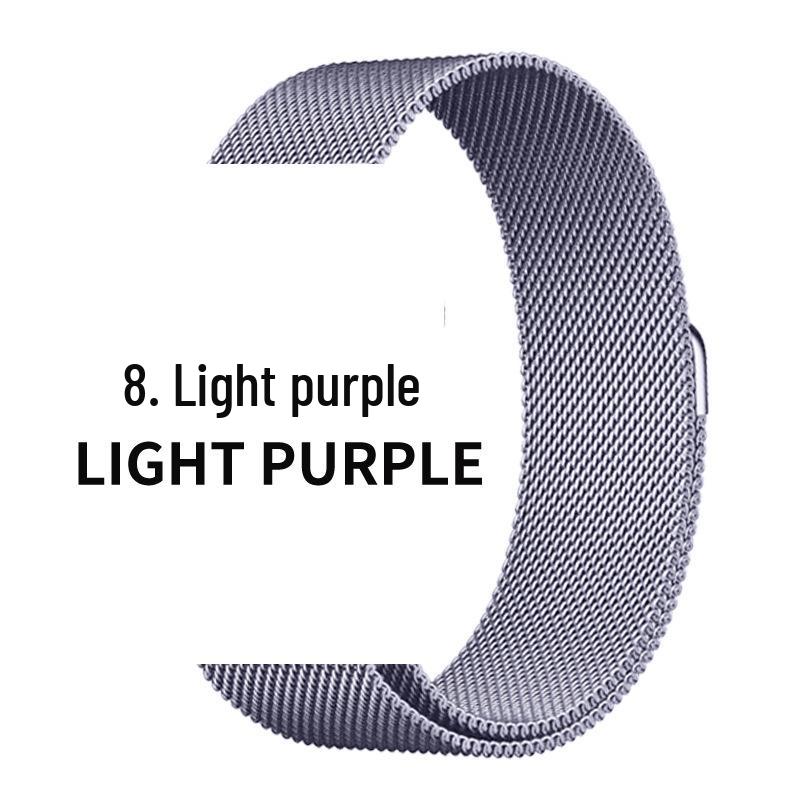 Compatible Stainless Steel Milanese Magnetic Band for Apple Watch Series 1-9 & SE.