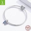 Ziyun S925 Silver Butterfly Pendant Beads for DIY Bracelet