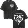Vintage Washed Cazzu Latinaje Tour  Merch Tshirts Men Women Fashion Aesthetic Tshirt Summer Casual Loose Cotton T Shirts