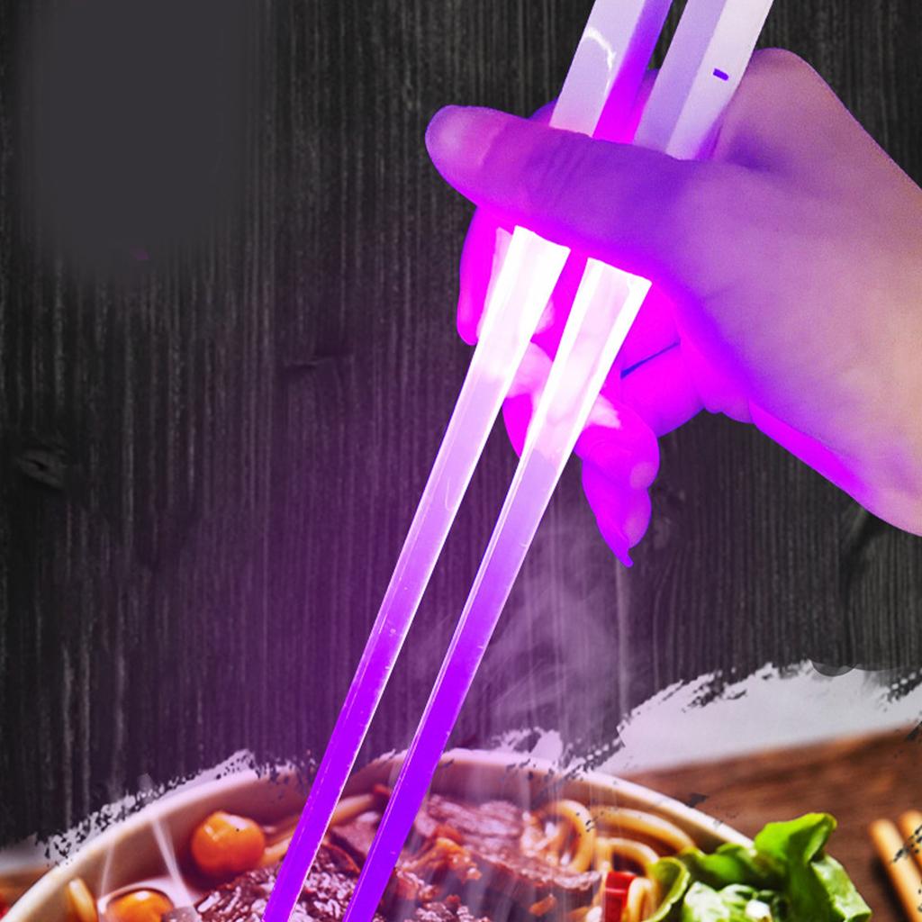 Lightsaber Chopsticks Light Up Portable Party Lightweight LED Glowing Chopsticks for Halloween Holiday Carnival Concerts Raves