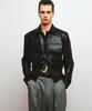 Noirer Lambs Leather Shirt Jacket (Black)
