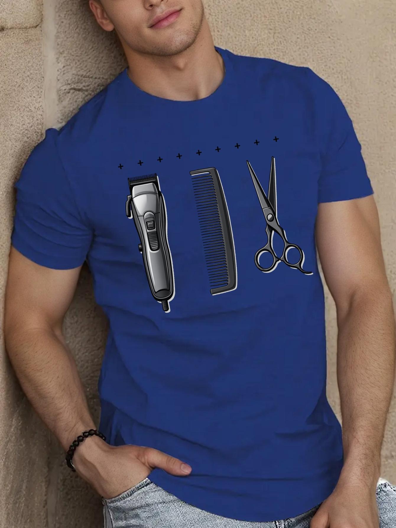 

Barber Tools Graphic Printing Summer Autumn Winter Men s and Women s Short Sleeved T-shirts Casual Loose Outdoor Street Trend 4XL