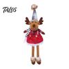 Festive Holiday Gift Sets Nordic Christmas Gnome Doll, Long Leg Reindeer Elf Plush Doll Souvenirs for Friends Shelf Window, Scandinavian Fabric