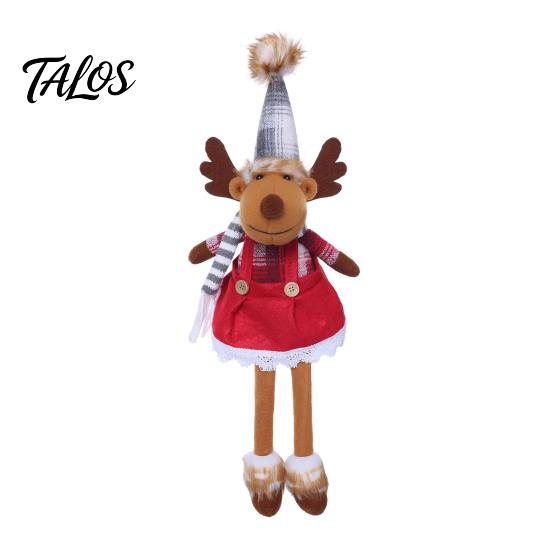 Festive Holiday Gift Sets Nordic Christmas Gnome Doll, Long Leg Reindeer Elf Plush Doll Souvenirs for Friends Shelf Window, Scandinavian Fabric