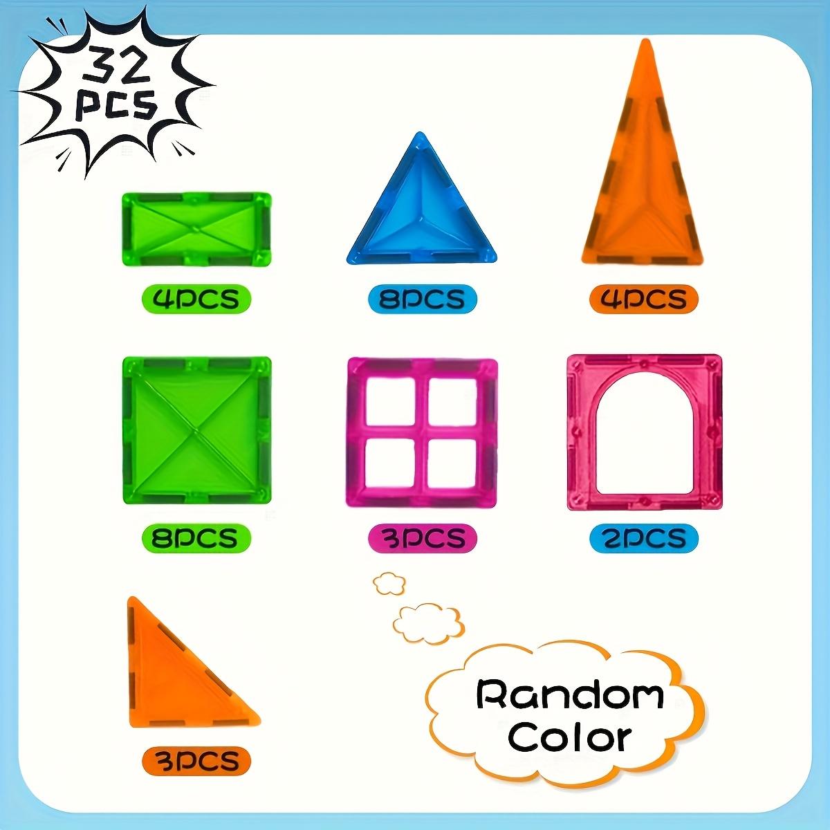 

Magnetic Building Blocks, 3D Puzzle Assembly Suitable for Boys and Girls Birthday Gifts, Colors Are Random