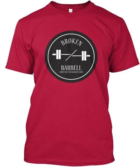 

Broken Barbell Tee TTshirt Made in the USA Size S to 5XL S