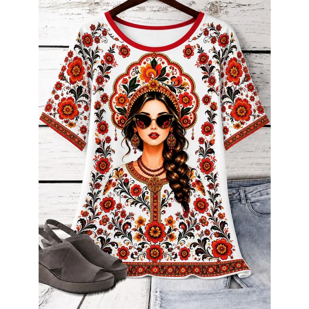 Casual Women's Breathable Top Fashion Short Sleeve Daily Comfort T-Shirts Women’s
