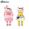 Original Metoo 33cm Angela Plush Doll Kawaii Rabbit And Cute Unicorn Fox Toy Boy Girl Birthday Gift For Kids Toys