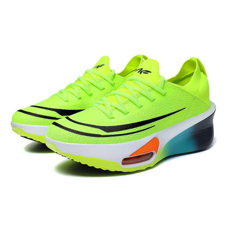 2025 Spring New Running Shoes Male and Female Students Marathon Mesh Breathable Fitness Air Cushion Shock Absorption Ultra-light Sports Shoes