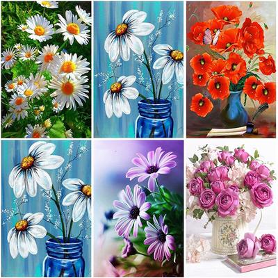 Blume DIY 5D Diamant Malerei voller Runde Bohrer Landschaft Diamant Stickerei Strass Mosaik Kreuzstich Home Decor Geschenk