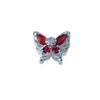 Charming Butterfly Zircon DIY Jewelry Spacer Beads - Handcrafted, Color-Preserving Crystal Accessories