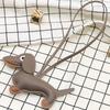 Cute Dog Handmade Braided Rope Pendant Bread Pendant Suitable For Bag Pendant Car Accessories Girl Gift Bag Charm