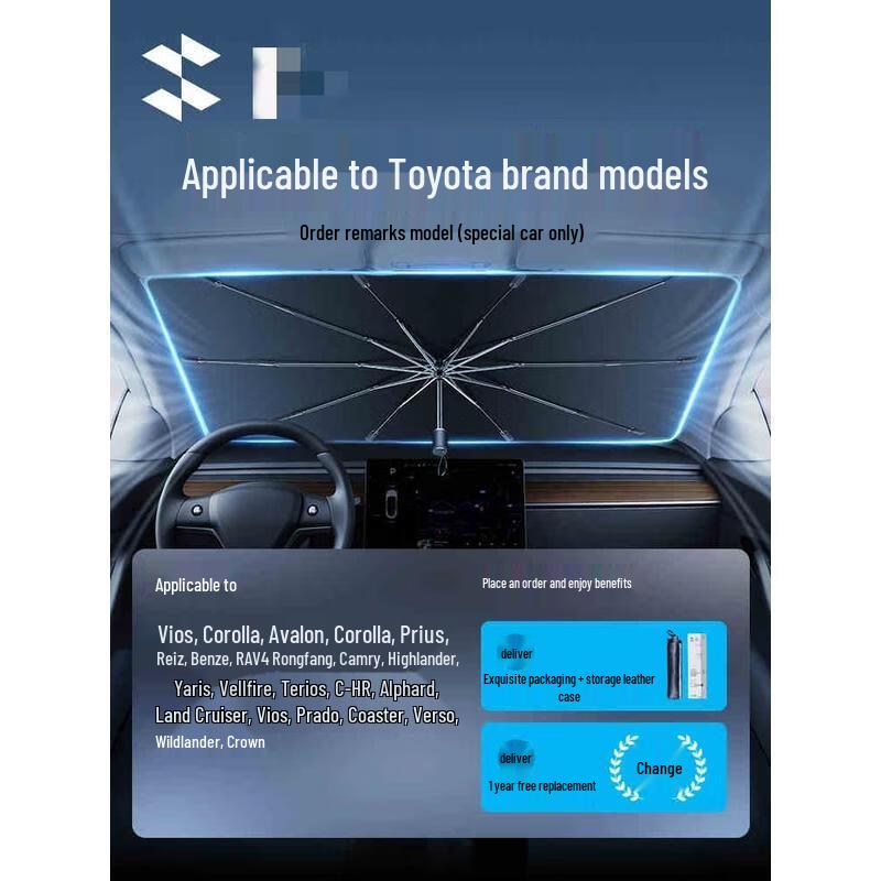 HANDUNYOU Car Windshield Sunshade Umbrella