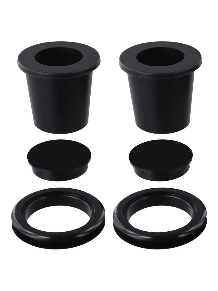 2 Sets Patio Umbrella Hole Loop& Cover Set Silicone Wedge For 2-2.5 Inch Hole Outdoor Table Umbrella Hole Ring