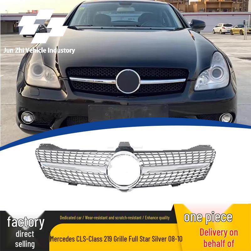 Star Silver Front Grille Replacement for 2008-2010 Mercedes-Benz CLS-Class W219