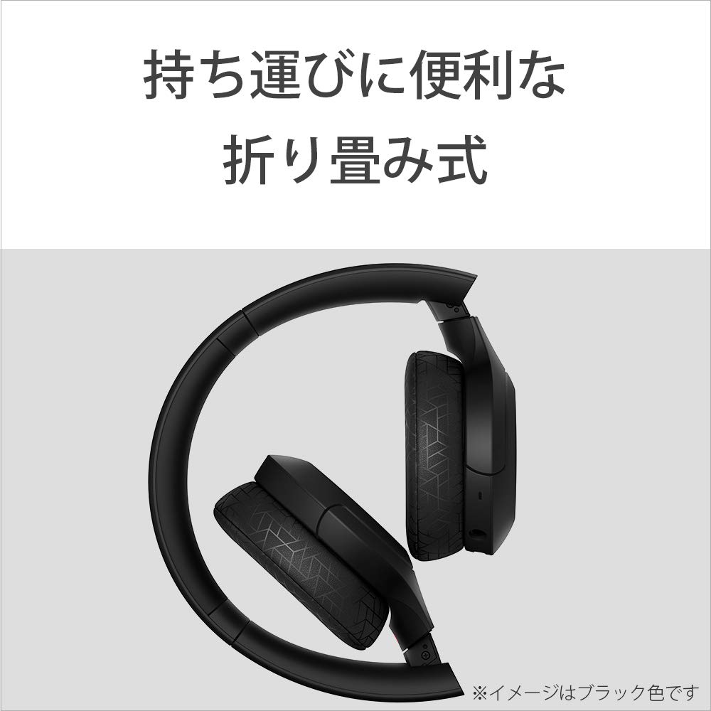 Sony WH-H810 Wireless Headphones Hi-Res Compatible Alexa Built-in Bluetooth 30H Playback Touch Sensor Compact Black WH-H810 BM