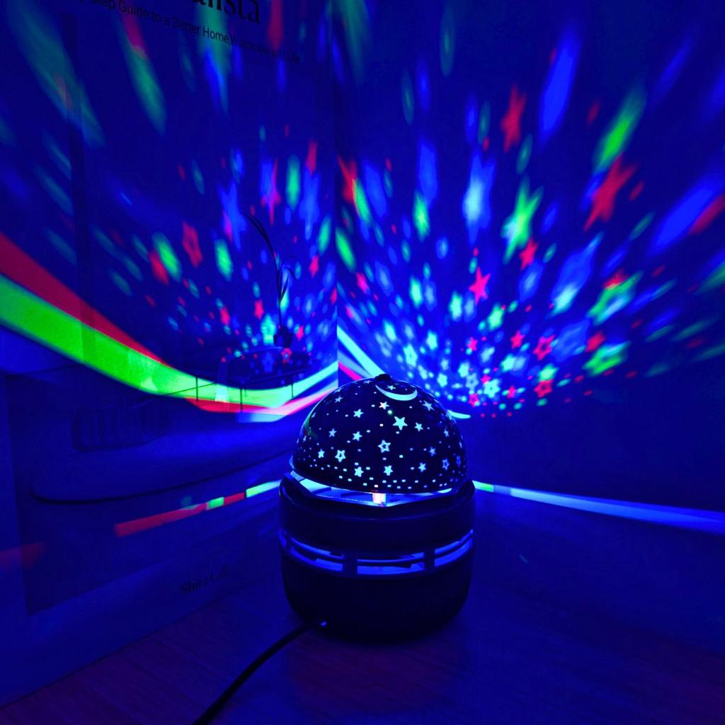Sternenhimmel Projektor Nachtszene Himmelsfarbe Licht Schlafzimmer Spielzimmer USB Automatische Drehung Umgebung Schlafzimmer Party