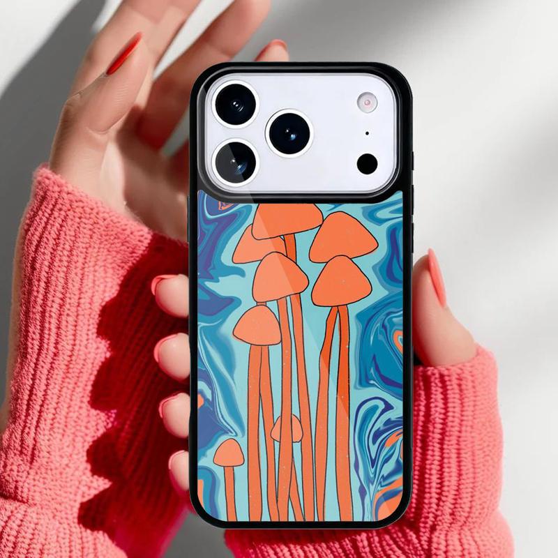 Magic Trippy Mushroom Psychedelic Phone Case for iPhone 17 16 15 14 13 Pro Max Back Cover for 12 11 Pro Coque