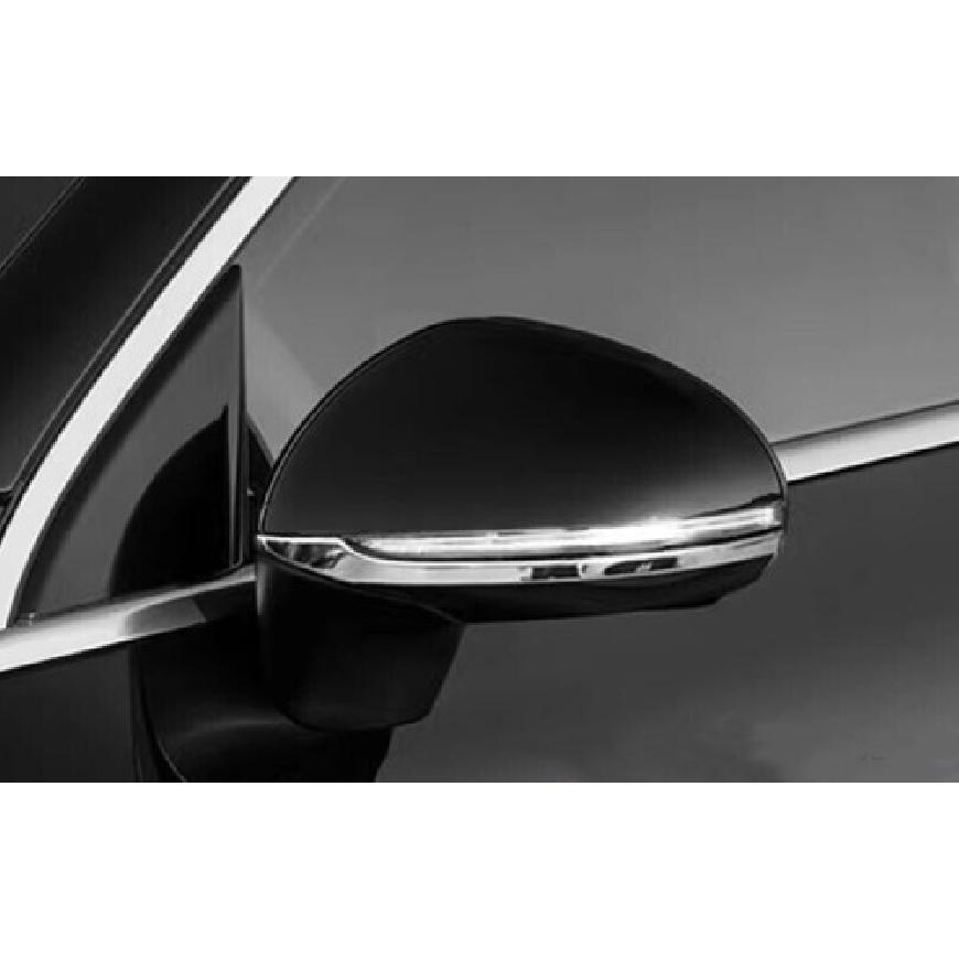 For Benz GLC X254 2023-2024 Silver Steel Rear View Mirror Strip Molding Trim 2PC