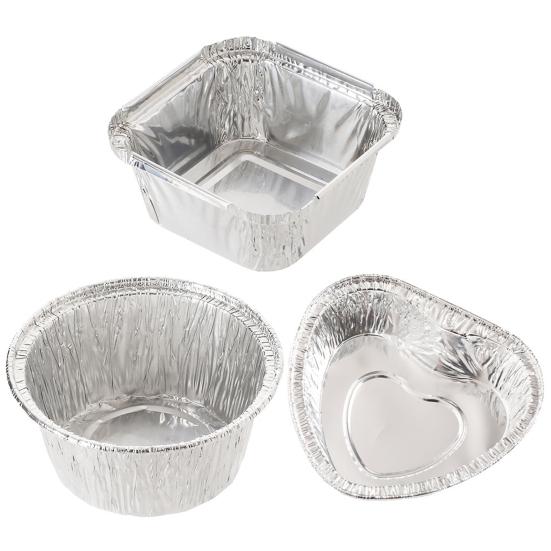 20Pcs Cupcake Cups Food Grade Non-Stick Eco-friendly Heat-Resistant Waterproof Aluminum Foil Cupcake Cups Baking Liners Home Supplies