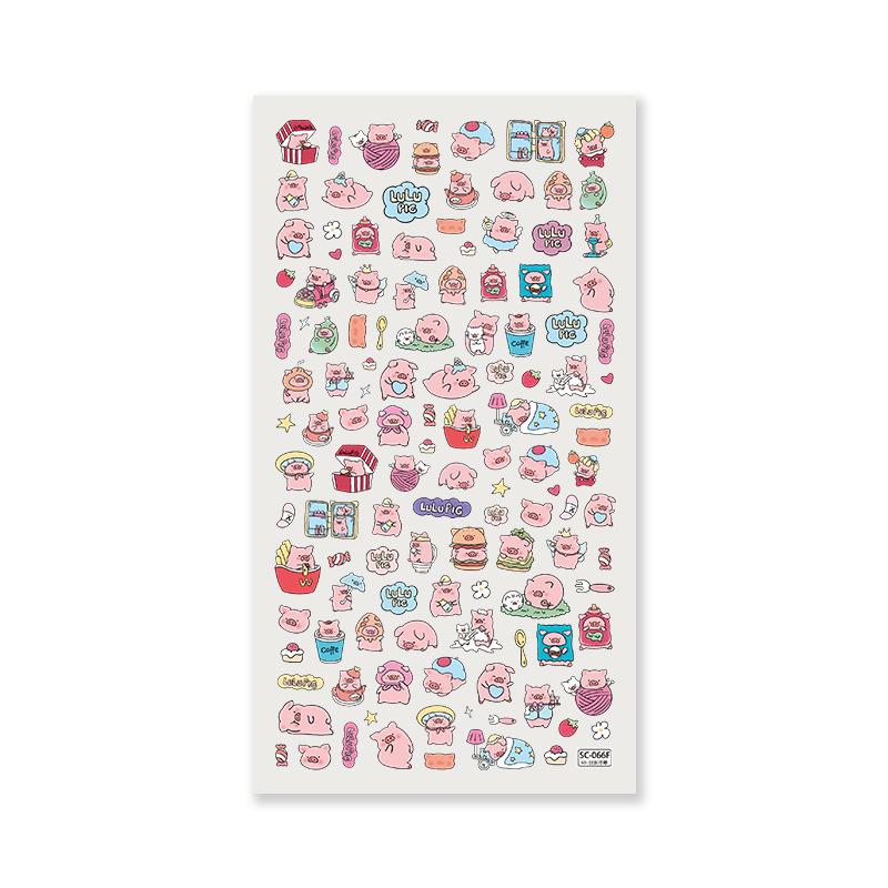 Sky Original lulupig Cute Piggy Stickers for Phone Cases and Tablets