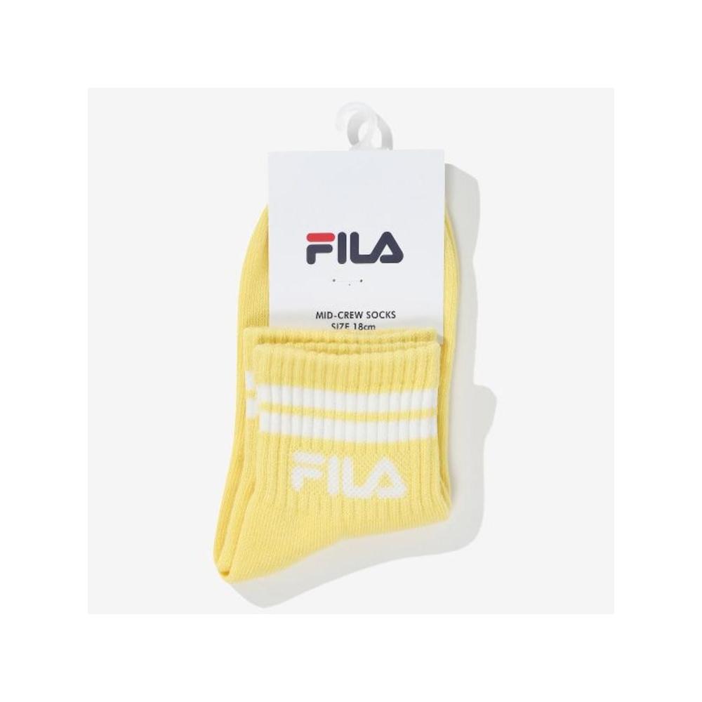 [fila Kids] Linear Logo Mid Thigh Socks  Fk3scf5330x Lye  q0zFk3scf5330xLye