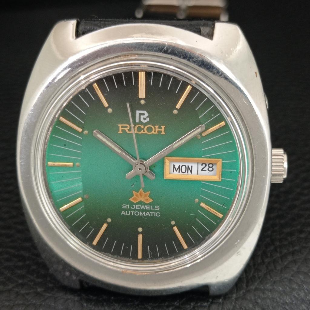 VINTAGE RICOH R31 AUTOMATIC JAPAN MENS ORIGINAL DIAL WATCH A709440-1