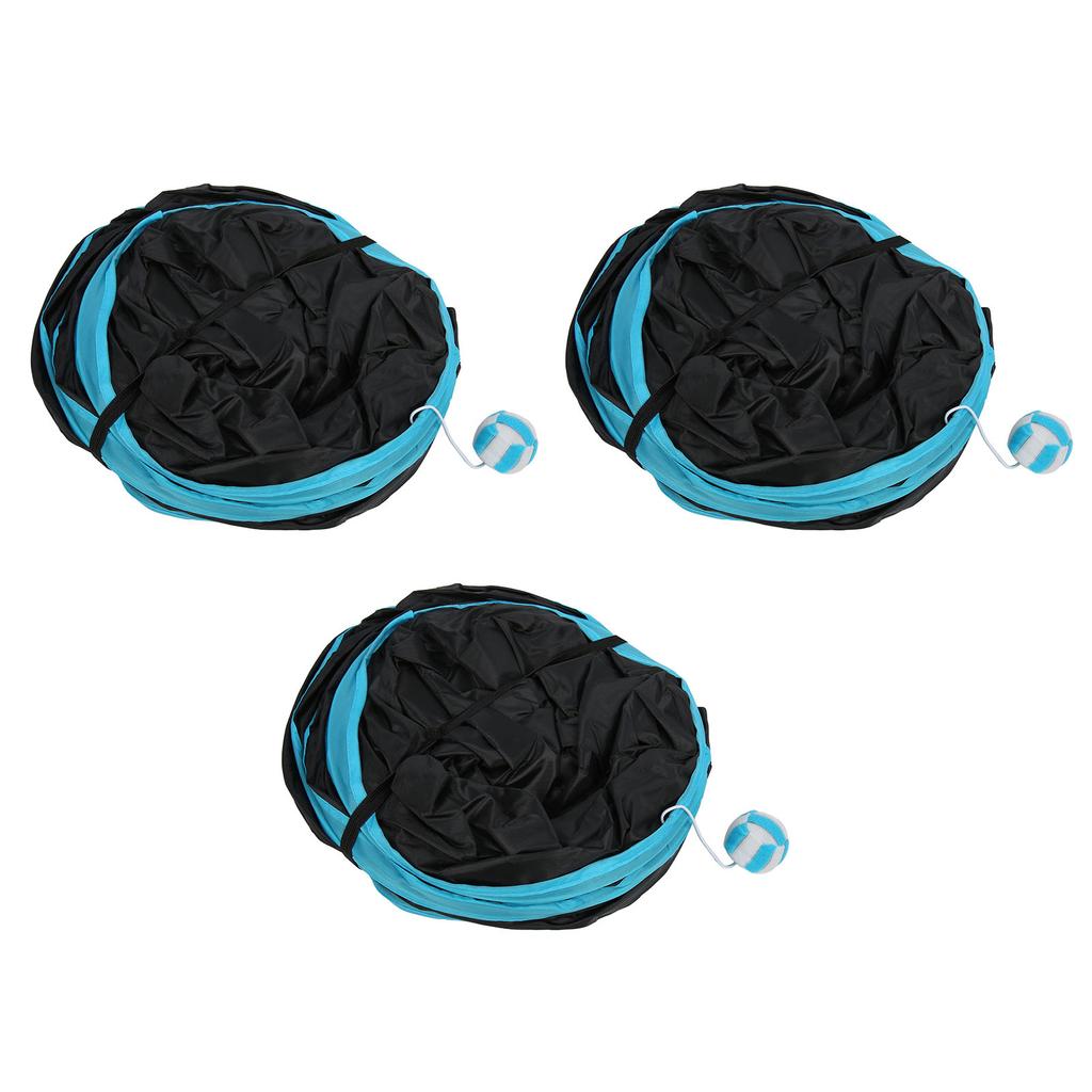 3PCS Collapsible Cat Tunnel Lightweight Interactive Interesting Cat Tunnel Tube for Cat Kitten