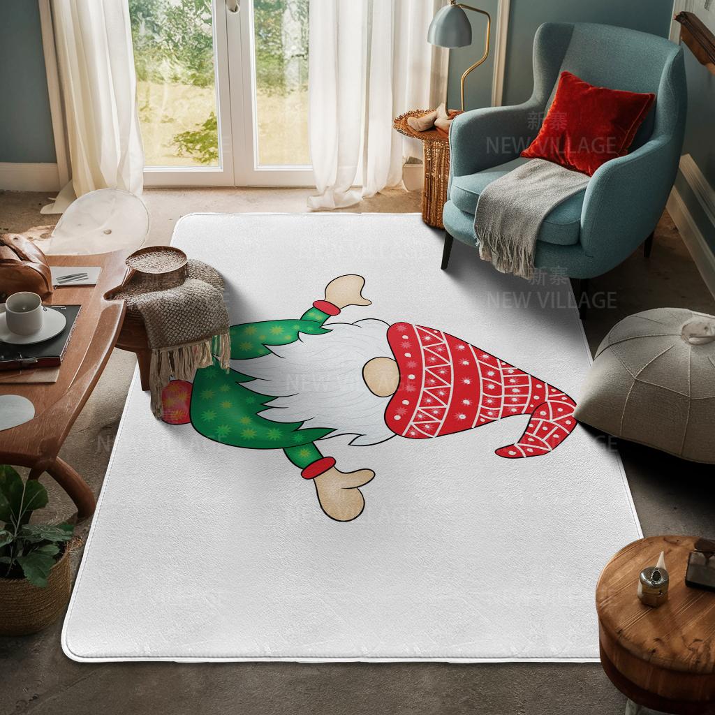 House Entrance Carpet Home Door Mat Living Room Bath Foot Bathroom Non-slip Water Absorption Rugs Bath Merry Christmas Winter
