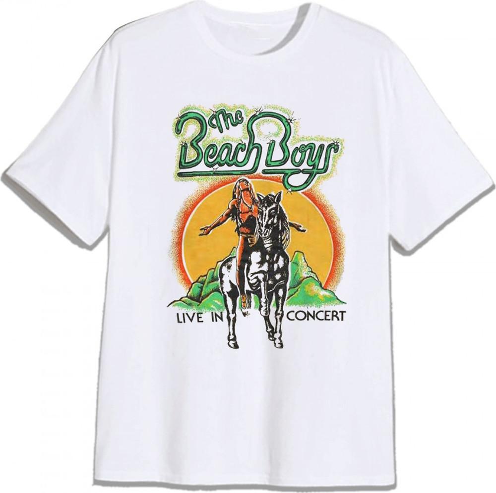 Футболка The Beach Boys, The Beach Boys Белая Унисекс S-5XL PTT1513 Унисекс Футболка S