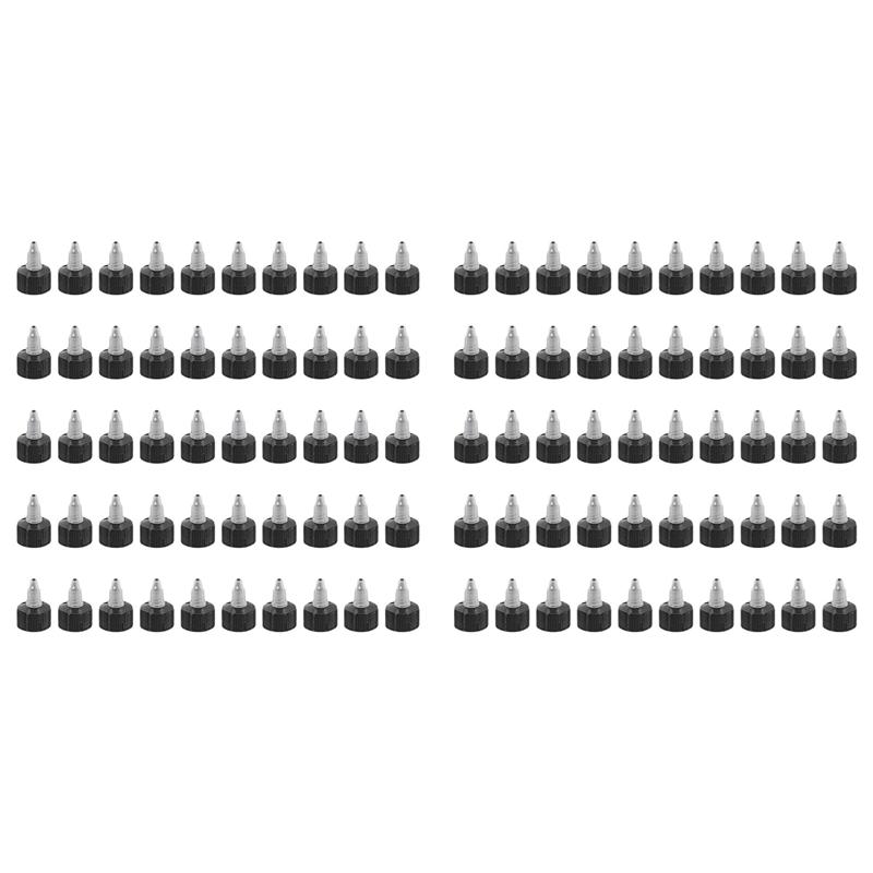 Twist Bottle Caps, 100Pcs 28-410 Squeeze Bottle Cap Replacement Caps For Water Glue Dispensing Bottles Dispensing Caps