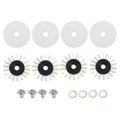 16 Stück Rundbürsten-Abdeckungsscheibe, Schraube für Silver Reed SK280 SK840 SK580 Strickmaschine
