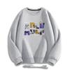 Men's Trendy Round Neck Sweatshirts for Autumn and Winter Plus Velvet Printed Hooded Tops Fashionable Spring and Autumn Tops