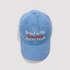 Deulinikkeu Lettering Ball Cap - Washed Blue