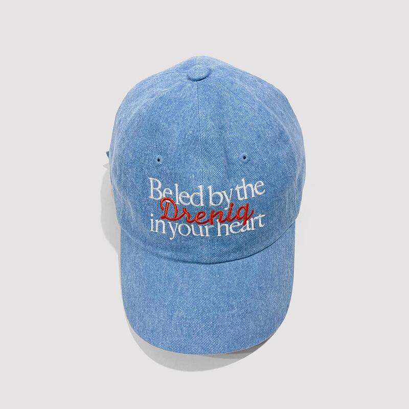 Deulinikkeu Lettering Ball Cap - Washed Blue