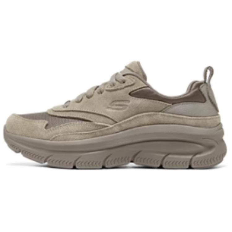 Skechers DLites Comfortable Fashion Durable Lightweight Low-Top Casual Shoes Women sneakers Dark-Gray Brown 158590-DKTP 37