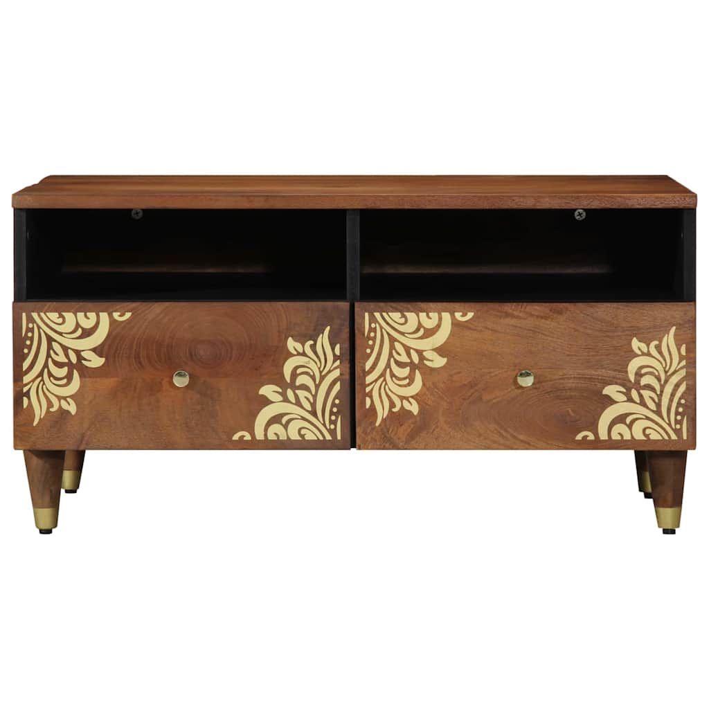 Coffee Table Honey Brown 80 x 54 x 40 cm Solid Mango Wood