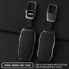 Car Zinc Alloy Leather Key Cover Case Protector For Ford Equator Jmc Plus 5 6 7 Sport Ecoboost Smart Remote Keychain Accessories
