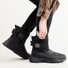 Men's Fashionable Warm Snow Boots - Windproof, Cold-Proof, Non-Slip, Wear-Resistant, Plus Velvet, Mid-Tube Outdoor Cotton Shoes.