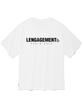 LENGAGEMENT Oversized Small Story Logo Short Sleeve T-Shirt [White]