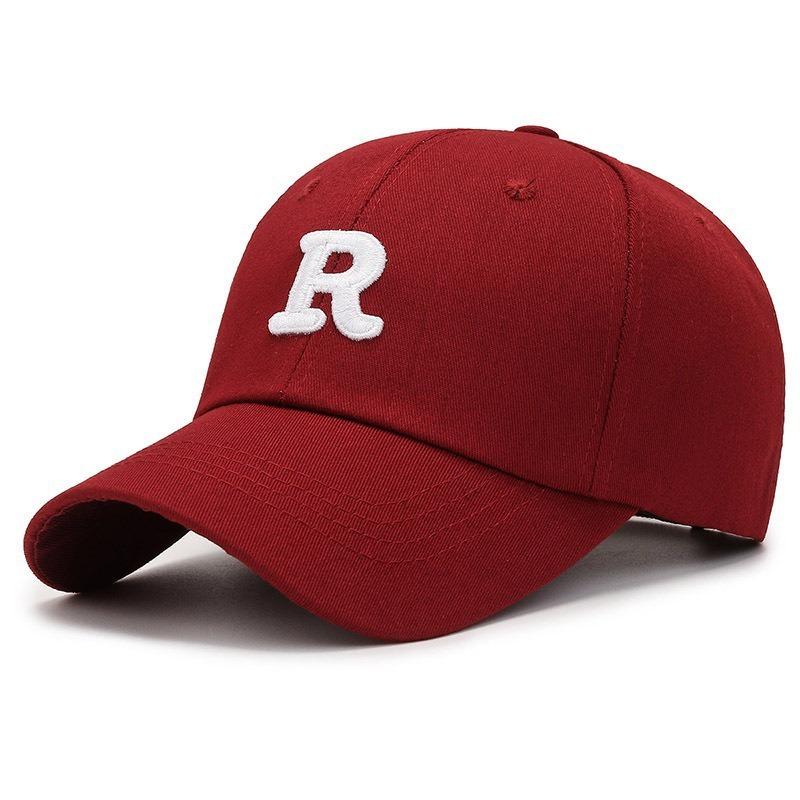 Deep top big head circumference letter baseball cap women's versatile fashion embroidery sunscreen showing face small eaves sunshade cap