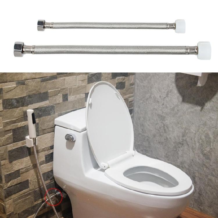 7/8inch To 1/2inch Flexible Toilet Hose Connector Braided Toilet Water Supply Line Stainless Steel Braided Hose