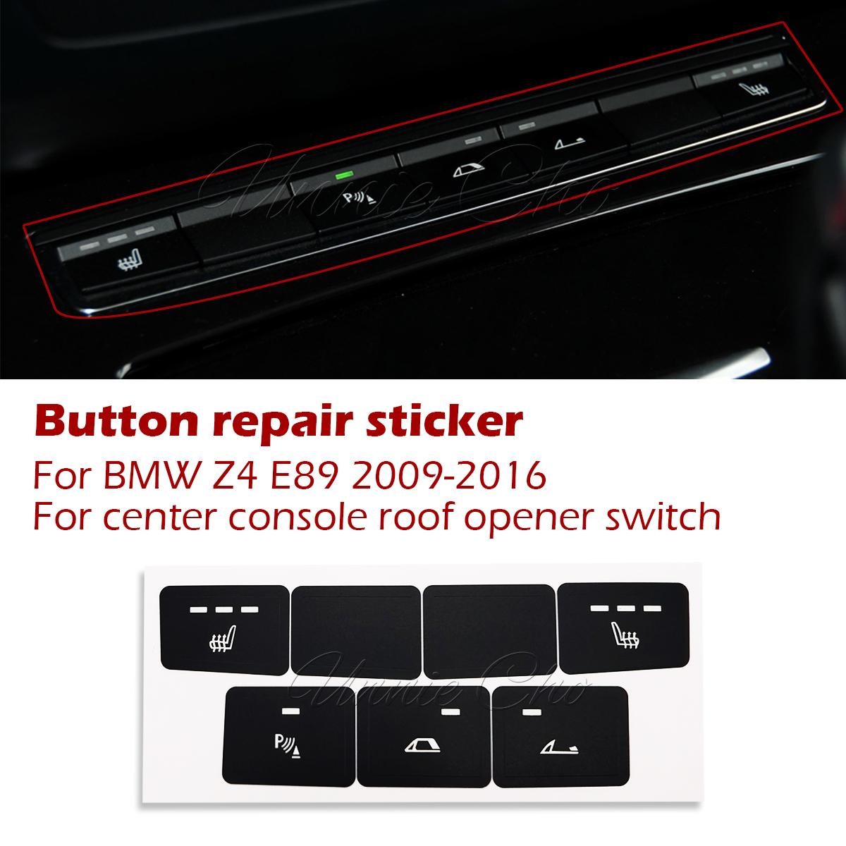 

For BMW Z4 E89 Switch Unit Repair Decals for Z4 Interior Tuning Accessories Centrel Console Trim Cover for Worn Roof Opener Center console