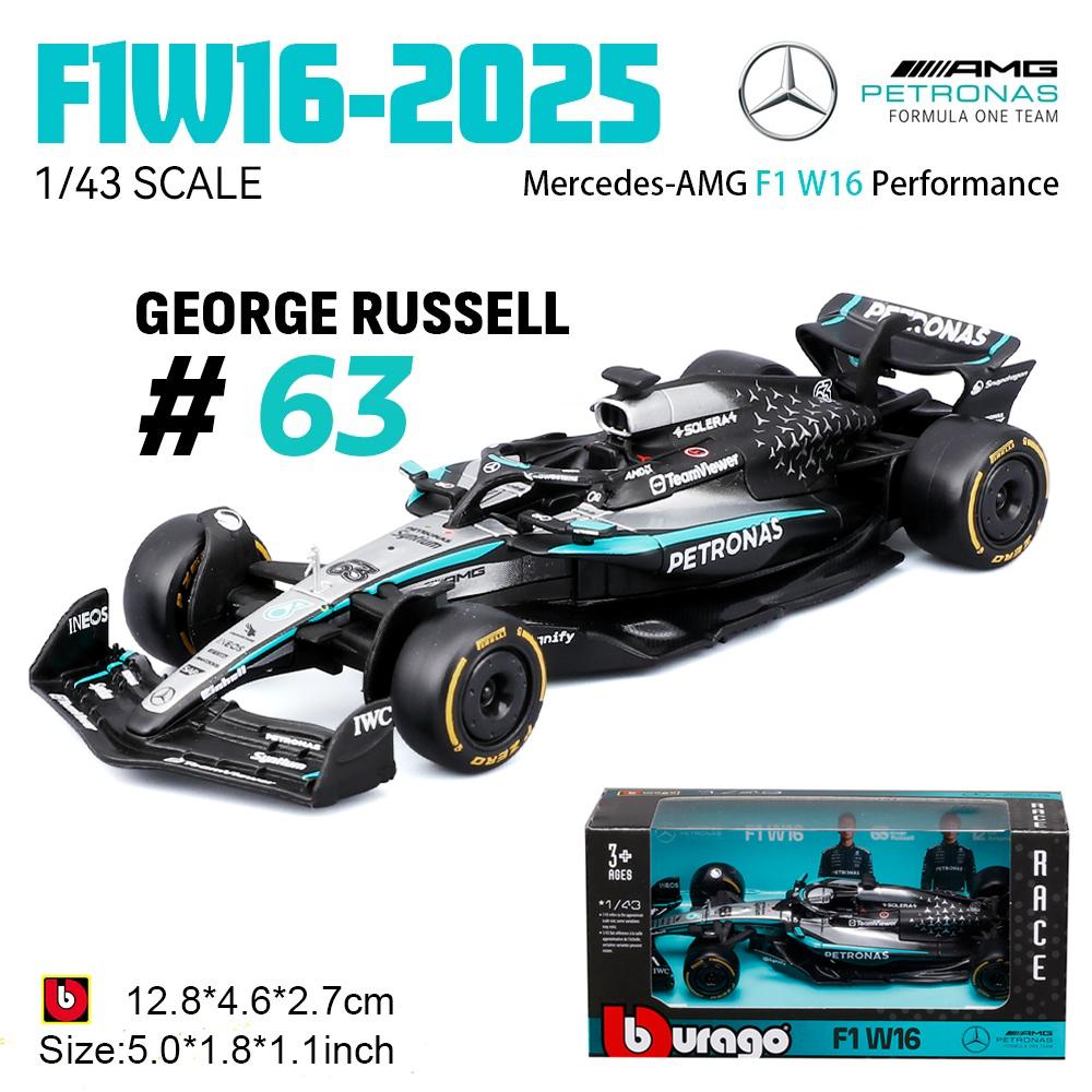 Burago 1:43 F1 Bwt Alpine Formel-1-Team #10 Pierre Gasly #43 Franco Colapinto Legierung Auto Die-Cast Modell Spielzeug Sammlerstück
