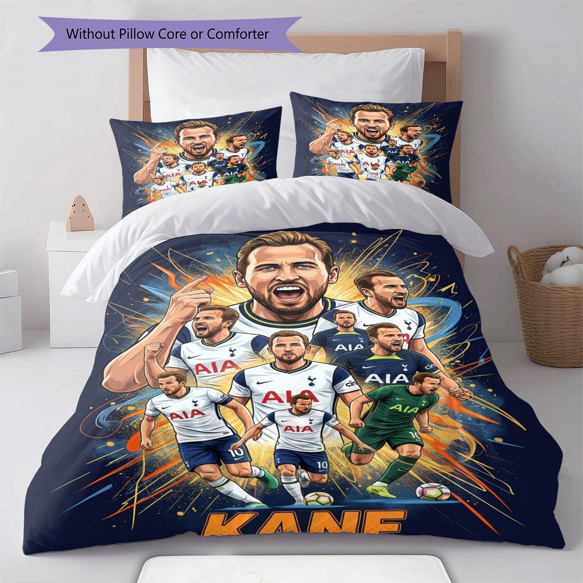 Kane Bettwäsche Steppdecke Set Bettbezug Kissenbezug Heimdekoration Geburtstagsgeschenk (1 Bettbezug + 2 Kissenbezüge, ohne Füllung) 135x200cm