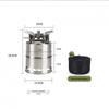 Compact Windproof Stainless Steel Camping Stove - Smokeless, Folding Travel Heater
